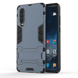 Coque en TPU hybride avec béquille bleu foncé pour votre Huawei P30