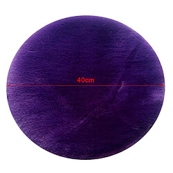 Avis Coussins de siège de housse de chaise ronde antidérapante avec boucle violet - 40 cm