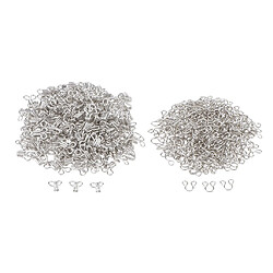 200pcs crochets et attaches pour les yeux pour accessoire de soutien-gorge de jupe de collier de robe 16x9mm