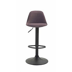 Non Tabouret de bar Kiel tissu noir