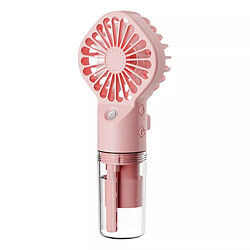 Avis (Rose) Ventilateur de Brouillard de Pulvérisation d'eau Mini Refroidisseur de Ventilateur Portatif Rechargeable USB