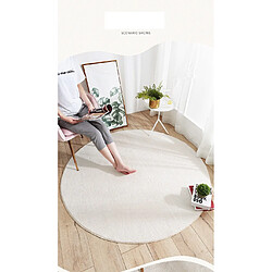 Acheter Universal Tapis rond japonais de 120 cm salon maison chambre à coucher tapis canapé table basse tapis ordinateur chaise tapis de sol court tatami pour enfants | Tapis(blanche)