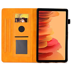 Etui en PU avec support et porte-cartes pour votre Samsung Galaxy Tab A7 10.4 (2020) T500 - kaki