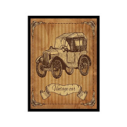 EPIKASA Impression sur Toile Machine Vintage, Marron, Polyester, 40x2,5x60 cm