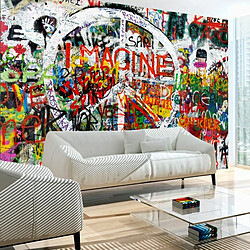 Paris Prix Papier Peint Hippie Graffiti 105 x 150 cm