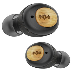 House Of Marley Champion Ecouteurs Sans Fil Bluetooth 5.0 Intra-Auriculaire Bambou Fermé Noir