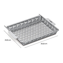 Acheter Panier à grillades surélevé Weber 22x30x3 cm Système de cuisson surélevé avec panier et cadre de support en acier inoxydable