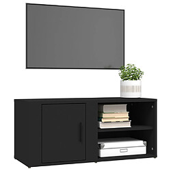 Avis vidaXL Meubles TV 2 pcs Noir 80x31,5x36 cm Bois d'ingénierie