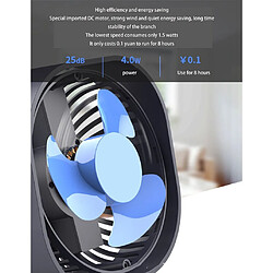 (Bleu) Petit Ventilateur De Plafond Ventilateur Mural Portable Ventilateur de Bureau USB Étudiants En Plein Air Mini Circulation d'Air Suspendue Sans Fil pas cher