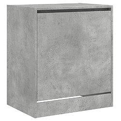 Acheter Maison Chic Armoire à chaussures | Meuble de rangement à chaussures Meuble d'Entrée gris béton 60x42x69 cm bois d'ingénierie -MN58675