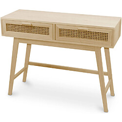 ICONIK INTERIOR Bureau - Console Couloir - Bois Boho Bali - Yanpai Naturel