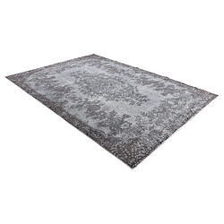 Avis Vidal Tapis de laine 277x175 gris Ultra Vintage