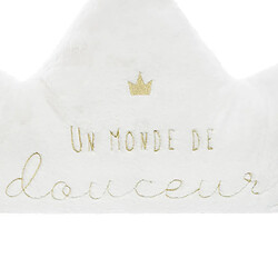 Atmosphera, Createur D'Interieur Maxi coussin couronne - Blanc et rose