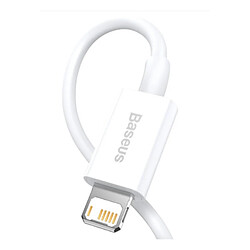 Avis Baseus Câble de Charge et Transfert USB-Lightning Rapide 2,4A 1m Rapide Blanc