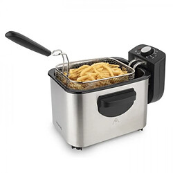 Friteuse Electrique HKoeNIG DFX500 - éléctrique 3L - 2200W - Température réglable - Corps en acier inoxydable - Panier amovible