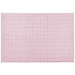 Acheter Beliani Couverture lestée 8 kg 135 x 200 cm rose NEREID