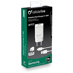 Cellular Line Cellularline Adaptive Fast Charger Kit 15W - Micro USB - Samsung