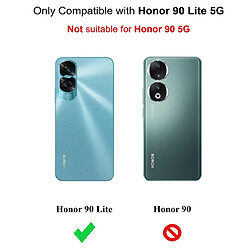 Acheter Htdmobiles Coque pour Huawei Honor 90 Lite 5G - housse etui silicone gel fine + verre trempe - BLEU FONCE