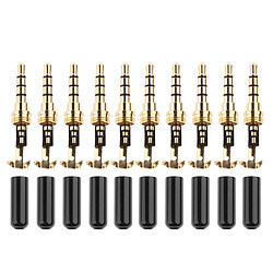 10x Universel 6.35mm 1/4 Pouce Plug À 3.5mm 1/8 Pouce Jack Plaqué Or AUX Stéréo Audio Casque Écouteur Jack Adaptateur Convertisseur Connecteur