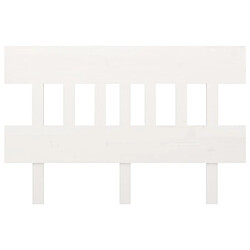 Avis Maison Chic Tête de lit scandinave,Meuble de chambre Blanc 123,5x3x81 cm Bois massif de pin -MN70232