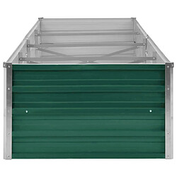 Avis vidaXL Lit surélevé de jardin Acier galvanisé 320x80x45 cm Vert