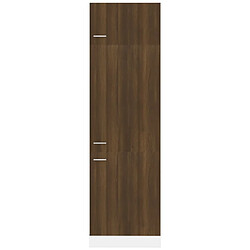 Avis vidaXL Armoire à réfrigérateur Chêne marron 60x57x207 cm Bois