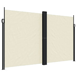 vidaXL Auvent latéral rétractable crème 200x600 cm