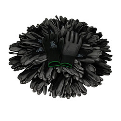 Acheter ECD Germany 60 Paires de Gants de Travail en PU - Taille 11-XXL - Couleur Noir - Élastique - Protection Usages Multiples - pour Mécanicien Constructeurs Travail de Jardin Bricolage Activités Montage