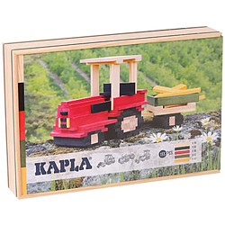 Coffret tracteur Kapla 155 planchettes coloris naturel et colores