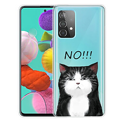 Coque en TPU anti-rayures Chat dit non pour votre Samsung Galaxy A13 4G