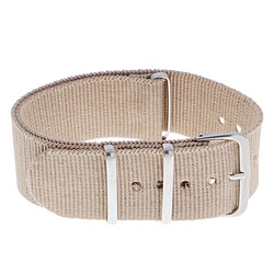 Bande de montre en nylon tissée bracelet bracelet boucle en acier inoxydable kaki 22mm