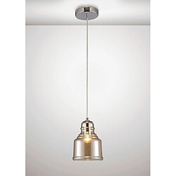 Luminaire Center Suspension Ariel Chrome poli 1 ampoule 26cm