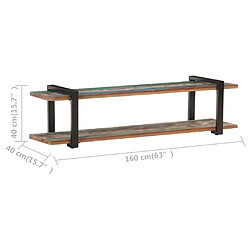 Acheter vidaXL Meuble TV 160x40x40 cm Bois de récupération massif