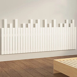 Avis vidaXL Tête de lit murale Blanc 204x3x80 cm Bois massif de pin