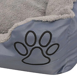 Acheter Helloshop26 Lit pour chiens avec coussin rembourré taille 65 cm gris 02_0001567