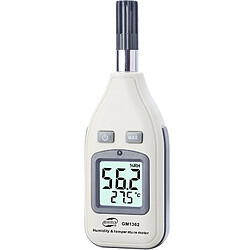 Wewoo Thermomètre blanc 1.45 pouces écran numérique humidité et température mètre