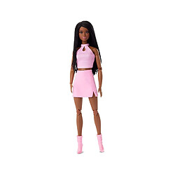 Mattel Barbie Signature - Poupée Barbie Looks Model 21 Tall, Braids, Pink Skirt Outfit