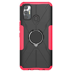 Coque en TPU anti-chocs avec béquille pour votre Tecno Spark 7 4G - rose