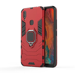 Wewoo Coque Housse de protection antichoc PC + TPU pour Vivo X21i, avec support d'anneau magnétique (rouge)