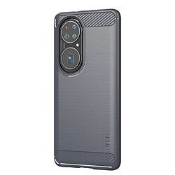 Mofi Coque en TPU Fibre de carbone brossé gris pour votre Huawei P50