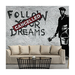 Artgeist Papier peint - Dreams Cancelled (Banksy) [350x245]