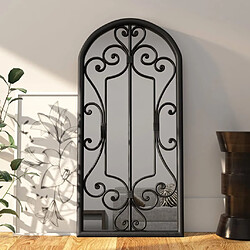 vidaXL Miroir Noir 100x45 cm Fer pour utilisation à l'intérieur