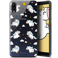 Caseink Coque Pour Wiko Y80 (6 ) [Gel HD Collection Fantasia Design Licorne In the Sky - Souple - Ultra Fin - Imprimé en France]