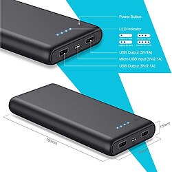 Acheter SANAG Batterie Externe 24800Mah Power Bank Haute Capacité Chargeur Portable 2 Ports Usb Batterie De Secours Compatible Avec Iphone 12 13 11 Pro Samsung Huawei Oppo Lg Heated Vest.