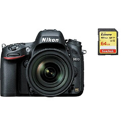 NIKON D610 KIT AF-S 24-85MM F3.5-4.5G ED VR + 64GB SD card