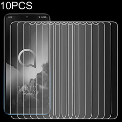 Wewoo Protection Film de verre trempé non plein écran de 10 PCS 9H 2.5D pour Alcatel 3