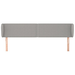 Avis Maison Chic Tête de lit moderne avec oreilles pour chambre - Décoration de lit Gris clair 163x23x78/88 cm Tissu -MN78268