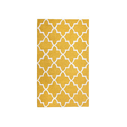 Beliani Tapis jaune en laine et coton 160 x 230 cm SILVAN pas cher