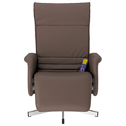 Avis Maison Chic Fauteuil inclinable de massage et repose-pieds,Fauteuil luxe de relaxation marron similicuir -MN74431