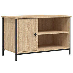 Maison Chic Meuble TV scandinave - Banc TV pour salon Chêne sonoma 80x40x50 cm Bois d'ingénierie -MN58942